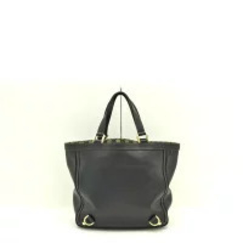 Gucci Leather B Tote Bag Abbey Black